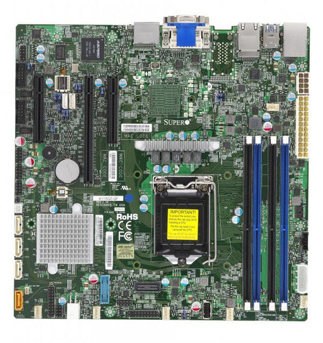 Supermicro Motherboard MBD-X11SSZ-F-O Xeon E3-1200 v5 Socket H4 LGA1151 PCI Express SATA MicroATX Retail