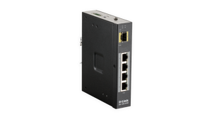 D-Link NT DIS-100G-5PSW 5PT UNMNGD Industrial SWT -40C to +75C PoE 120W Budget