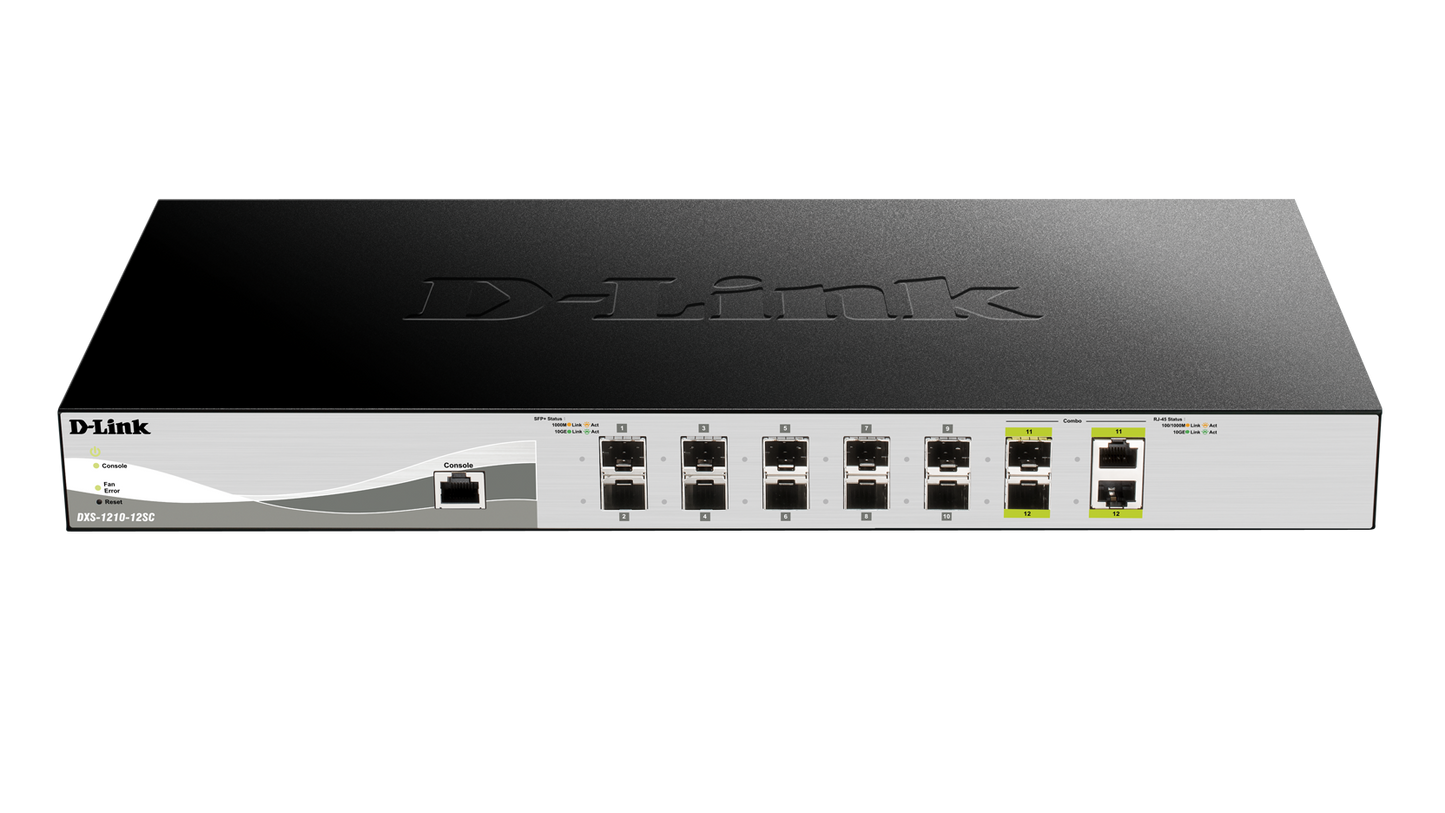 12-PORT 10G SFP+ WEB SMART SWITCH INCLUDING 10 10G SFP+ PORTS AND 2 10GBASE-T/SF