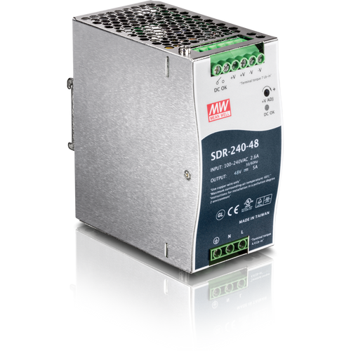 240 W SINGLE OUTPUT INDUSTRIAL DIN RAIL POWER SUPPLY