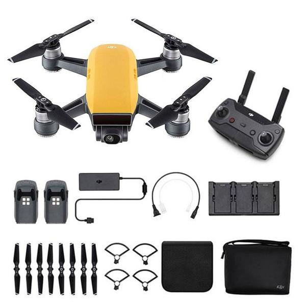 DJI Drone CP.PT.000900 SPARK FlyMore Combo-Sunrise Yellow Retail