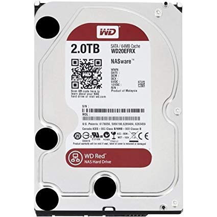 WESTERN DIGITAL 2TB INTELLIPOWER 64MB 3.5IN WD RED SATA 6GB/S