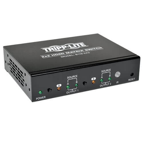 TRIPP LITE 2X2 HDMI MATRIX SWITCH FOR VIDEO & AUDIO, (HDMI 2XF/2XF) 1080P AT 60H