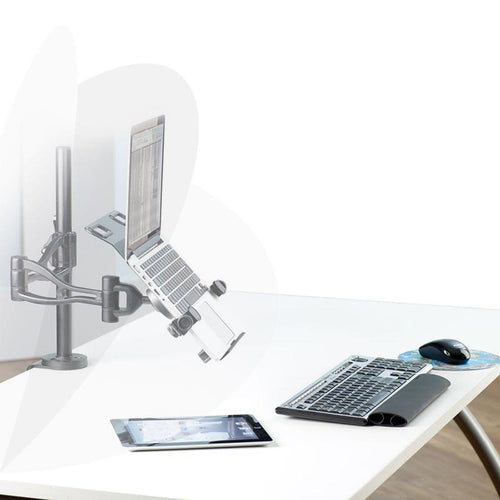 THE FELLOWES DEPTH ADJUSTABLE MONITOR ARM ADJUSTS EASILY IN EVERY WAY FOR OPTIMU