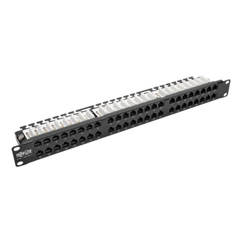 TRIPP LITE 48-PORT 1U RACK-MOUNT CAT5 CAT5E PATCH PANEL, 110, RJ45, ETHERNET (N0