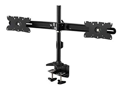 DUAL MONITOR DESK CLAMP MOUNT