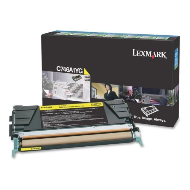 LEXMARK C746A1YG YELLOW RETURN PROGRAM TONER CARTRIDGE FOR USE IN C746,748 ESTIM