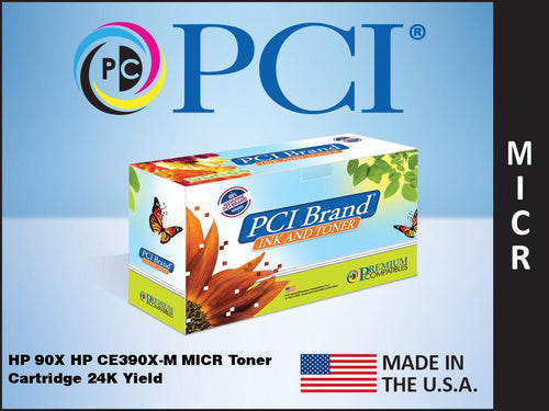 PCI USA REMANUFACTURED HP 90X CE390XM SCAN CAPABLE MICR TONER CARTRIDGE 24000 PA