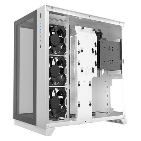 Lian-Li Case PC-O11DW Tower White 3.5x3 or 2.5x6 E-ATX/ATX/ Micro-ATX USB Retail