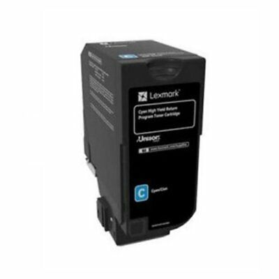 LEXMARK 84C0HCG CYAN RETURN PROGRAM TONER CARTRIDGE TAA FOR USE IN CX725 ESTIMAT