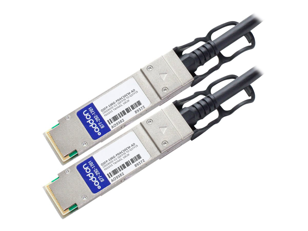 ADDON MSA AND TAA COMPLIANT 100GBASE-CU QSFP28 DIRECT ATTACH CABLE (PASSIVE TWIN