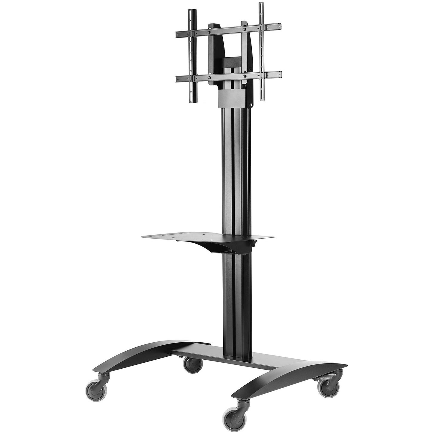 FLAT PANEL CART - BLACK - INCLUDES A THREE-PIECE BASE AND PRE-ASSEMBLED ADAPTOR