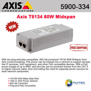 T8134 MIDSPAN 60W 1PORT HIPOE