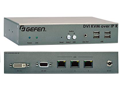 DVI KVM over IP w/ Local DVI Output - Receiver Unit Packag