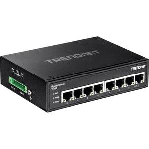 8-PORT HARDENED INDUSTRIAL GIGABIT SWITCH,LIMITED LIFETIME WARRANTY