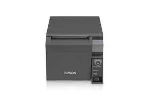 EPSON, TM-T70II, FRONT LOADING THERMAL RECEIPT PRINTER, POWERED USB AND USB, EPSON DARK GRAY, NO POWER SUPPLY, REQ CABLE