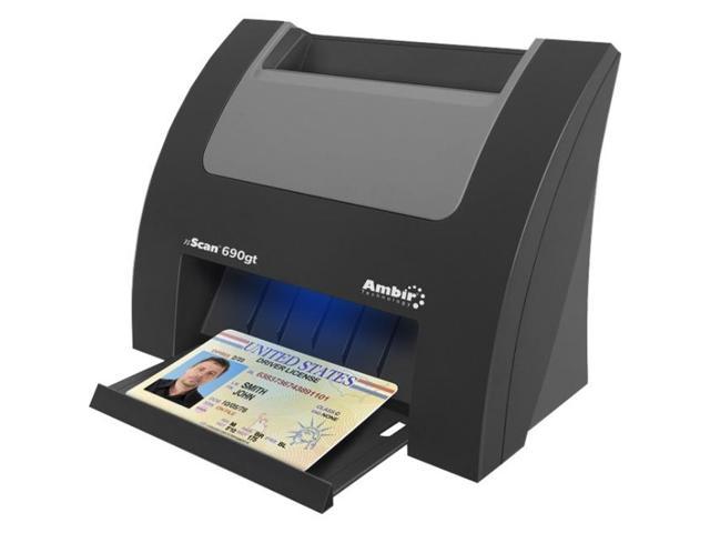 NSCAN 690GT DUPLEX ID CARD SCANNER W/ AMBIRSCAN FOR ATHENA: VERTICAL HIGH-SPEED
