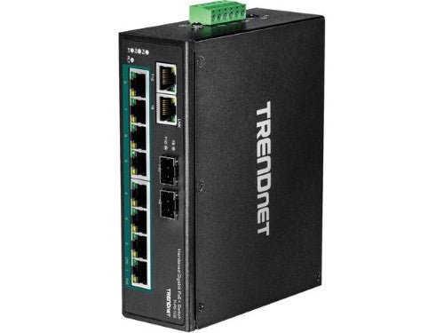10PORT MANAGED POE+ DIN-RAIL