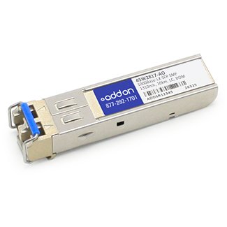 ADDON IBM 45W2817 COMPATIBLE TAA COMPLIANT 1000BASE-LX SFP TRANSCEIVER (SMF, 131