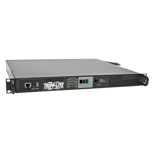 TRIPP LITE MONITORED PDU WITH ATS, 7.4KW 230V, 2 IEC309 32A BLUE INPUTS, 1U RACK