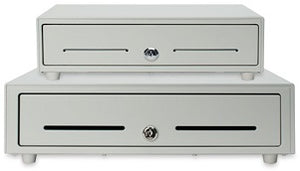 STAR MICRONICS, CASH DRAWER, CD3-1616WT55-S2, WHITE, 16WX16D, PRINTER DRIVEN, 5BILL-5COIN, 2 MEDIA SLOTS, CABLE INCL.