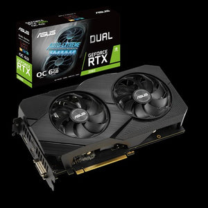 ASUS VCX DUAL-RTX2060-O6G-EVO GeForce RTX 2060 OC EVO 6G GDR6 192B DVI HDMI DP
