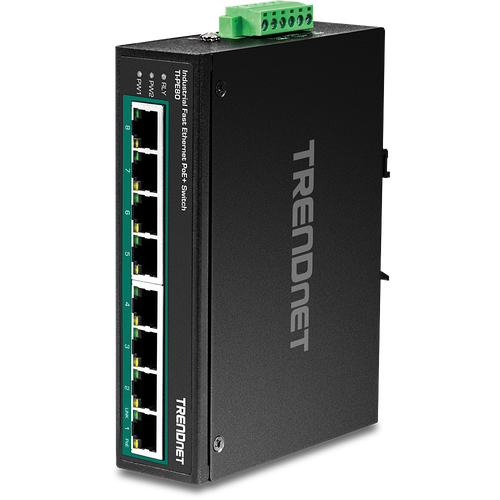 8 Port Ind PoEPlus Switch