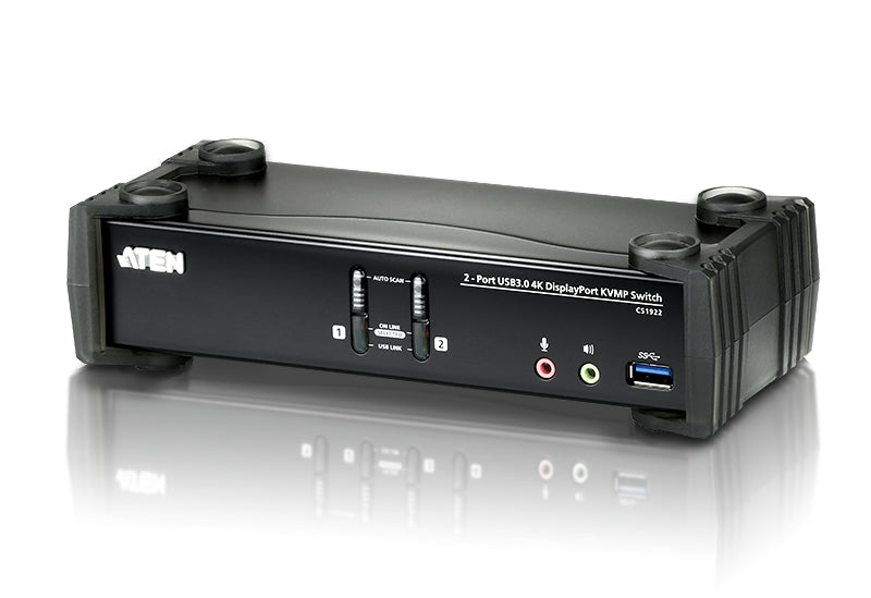 2-PORT USB3.0 4K DISPLAYPORT KVMP SWITCH