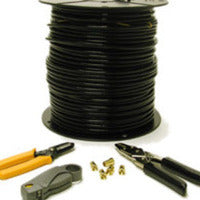 C2G 500ft RG6 Dual Shield Coaxial coaxial cable RG-6/U 5905.5" (150 m) Black